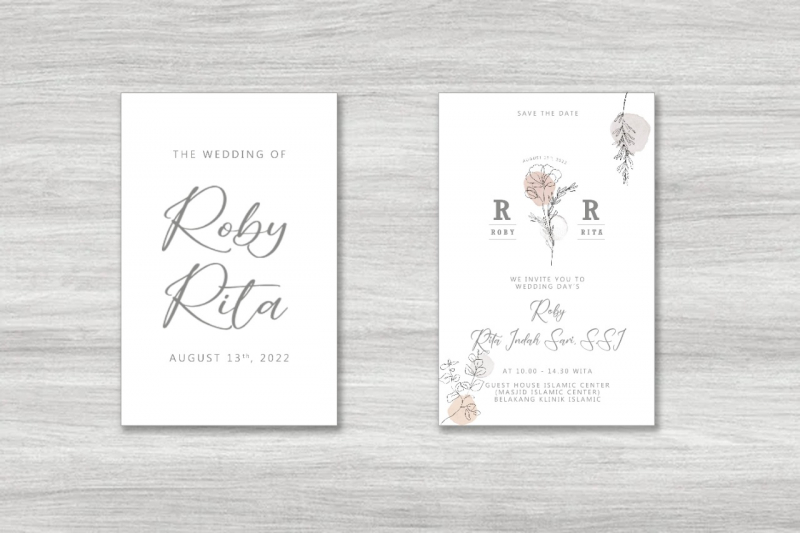 Undangan Custom Roby & Rita